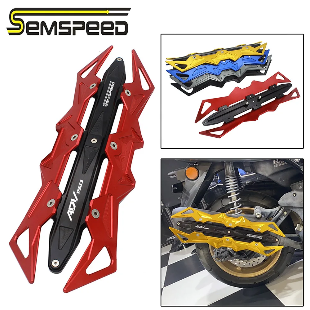 

SEMSPEED ADV150 logo CNC Aluminum Motorcycle Heat Shield Exhaust Pipe Muffler Cover Protector For Honda ADV 150 adv150 2021 New