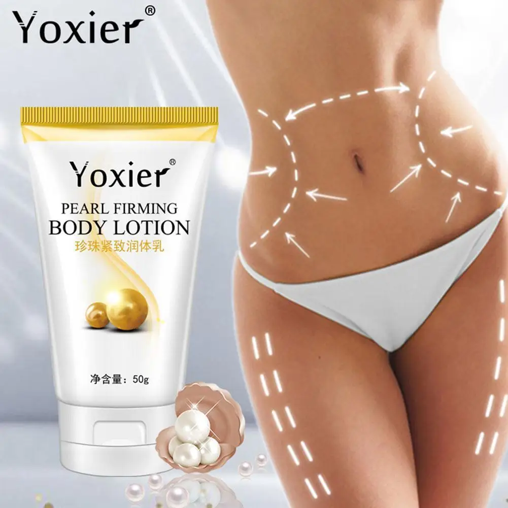 

50g Pearl Firming Body Lotion Slimming Cellulite Massage Remove Stretch Marks Cream Body Firming Cream Skin Care Lift Tool