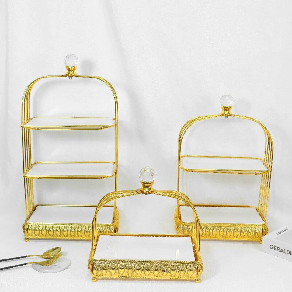 Transhome квадратная клетка Европейская подставка для тортов десертов поднос торта