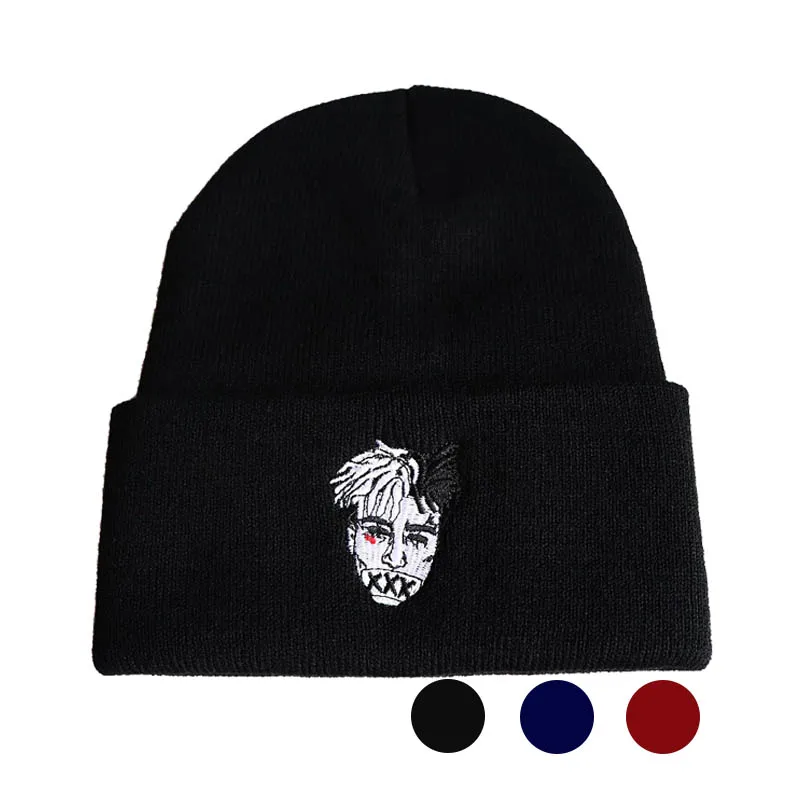 

Singer Beanies Winter Warm Knitted Embroidery Hip Hop Bonnet Cap for Women Men