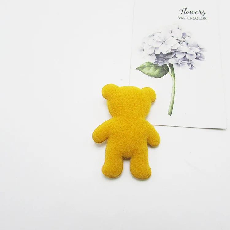 Yellow bear 10-50 шт в наборе, милые плюшевые мишки аппликация наборы сделай сам DIY для девочек Basteln Головные уборы шпилька аксессуары Artesanato Материал - Цвет: Yellow bear