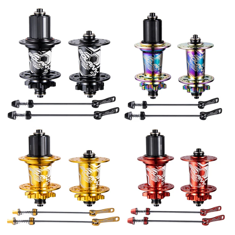 

32H Colorful Bicycle Hub 8 9 10 11 Speed MTB Hubs Sealed 4 Bearing 6 Palws Mountain Bike Hub QR Thru HG Hub For SHIMANO 8-11S