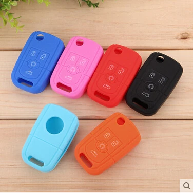 

Emaicoca Silicone car key cover keychain Shell for Buick Regal Lacrosse Encore Excelle /for Opel Astra VAUXHALL MOKKA Zafira