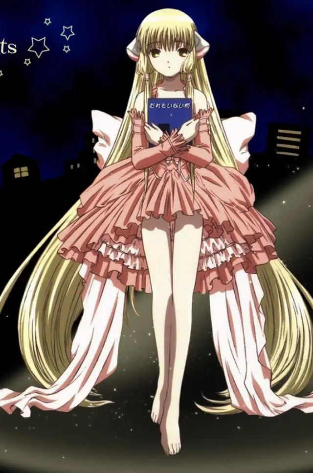 Костюмы для косплея аниме Chobits Chi милое розовое официальное платье с ангелом