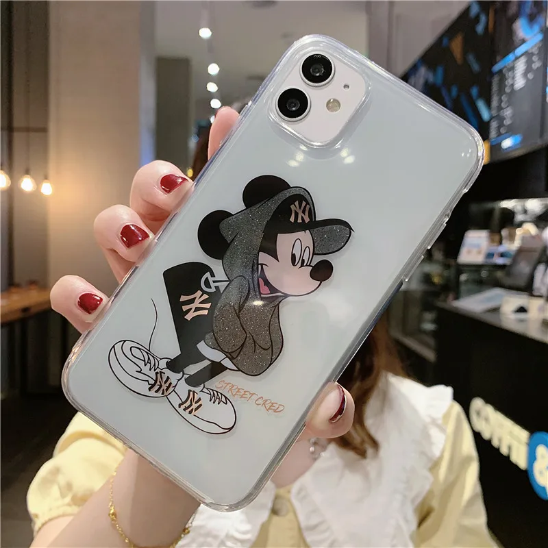 

2021 Disney phone case for iPhone 7/8/Plus X/XS/XR/XS Max 11/11 Pro/11pro Max/12/12pro Mickey Minnie phone cover