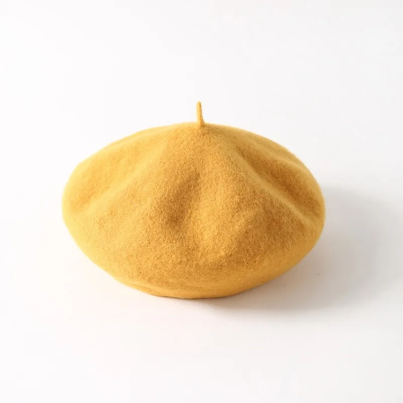 Осень и зима 14 цветов дикая шерсть Берет Корейская версия женского прилива