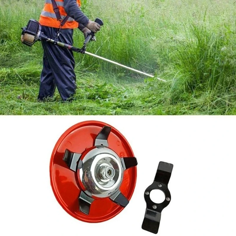 

Garden Lawn Mower Blade Manganese Steel Grass Weeding Tray Trimmer Brush Cutter Head Grass Tool Trimmer Head Brush Cutter Blades