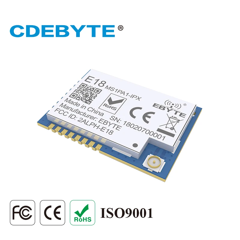 Ebyte E18 MS1PA1 IPX CC2530 2 4 ГГц ZigBee модуль UART IO PA CC2592 IPEX 20 дБм 100 мВт сетчатый передатчик и