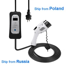 Portable Home Use EV Charger Type 1 16A 13A 10A 8A Adjustable SAE J1772 Electrica Car use