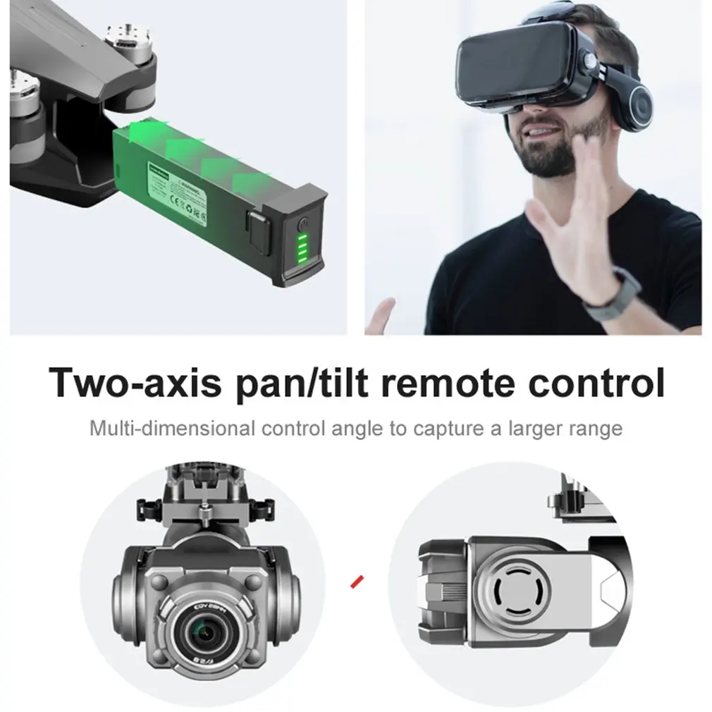 

2021 M1 Pro 2 drone 4k HD mechanical 2-Axis gimbal camera 5G wifi gps system supports TF card drones distance 1.6km