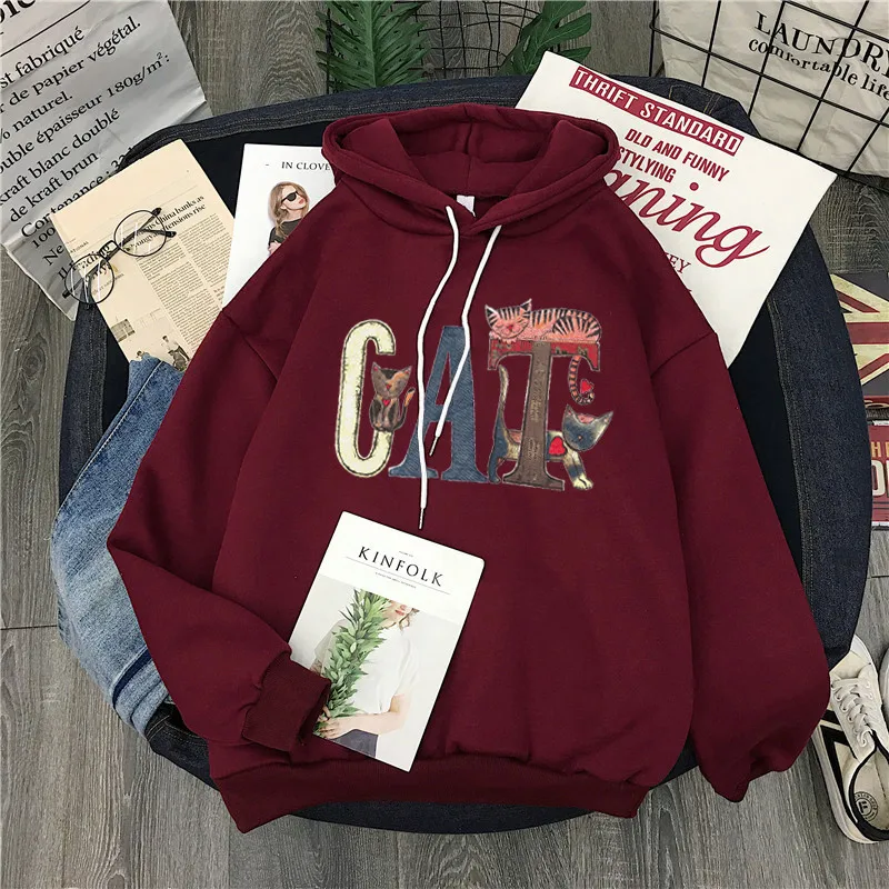 худи для женщин sweetshirts hoodie women autumn&winter hoodies moletom oversize+clothing+women aesthetic sweatshirt  feminino