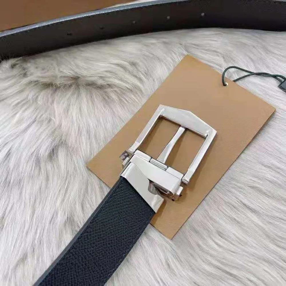 

Top 3.4Cm Adjustable Quality Leather For Men Reversible Belts Jeans Fashion Luxury Classic Brand Designer LOGO Belt Original Box
