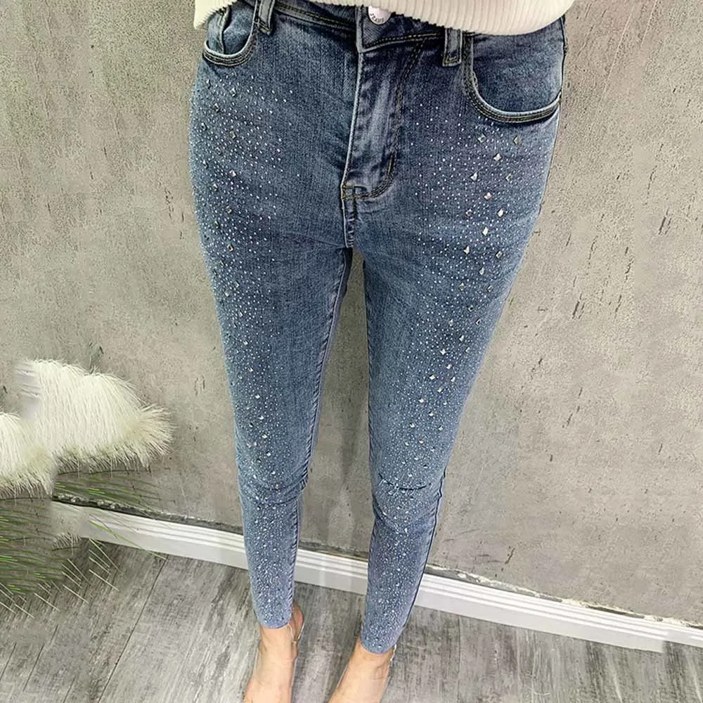 Новинка осени 2021 хлопковые стройнящие брюки-карандаш модные женские джинсы в