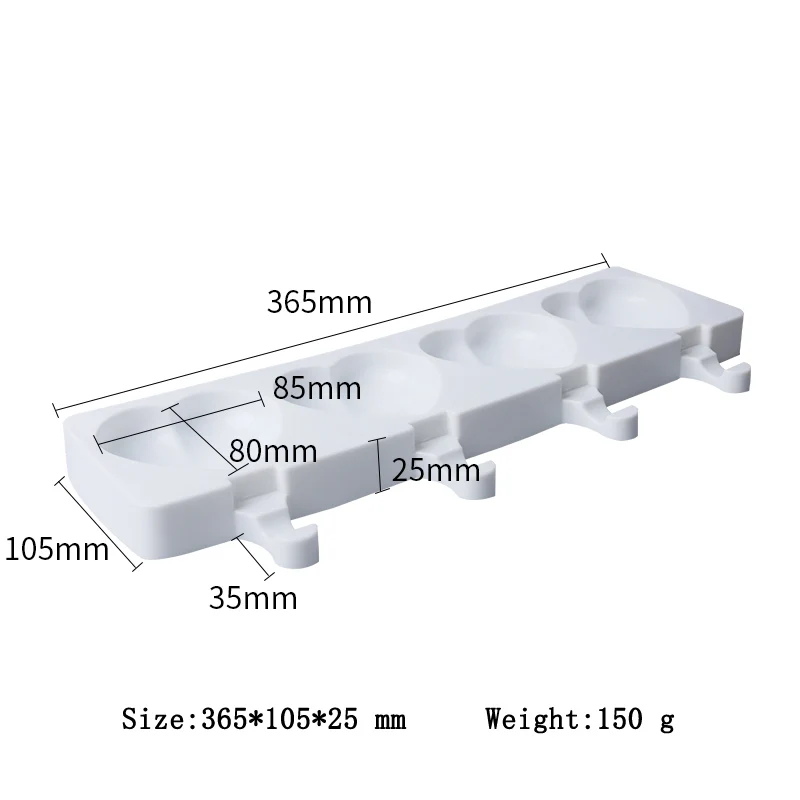 Meibum 4 полости любовь сердце форма мороженое силиконовая сок десерт эскимо Форма