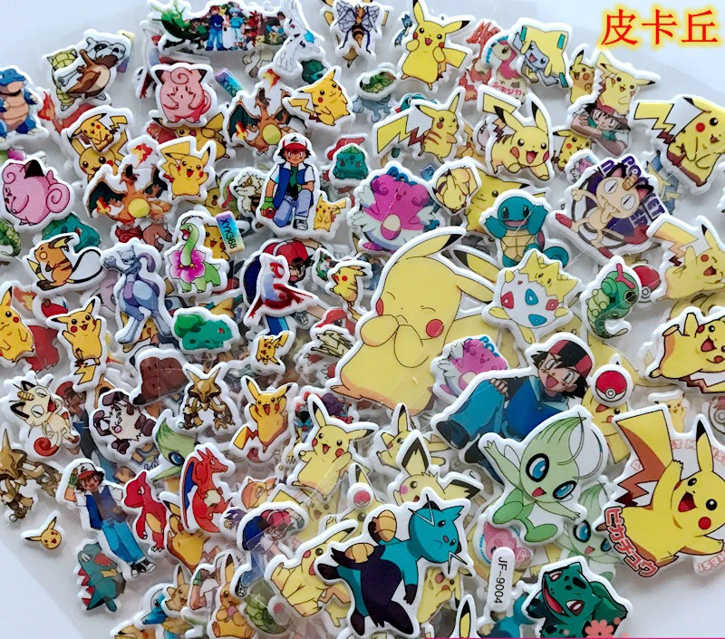 Стикеры классических игрушек Pokemon Детские из мультфильма эльф Пикачу | Игрушки и