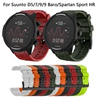 Ремешок силиконовый для Suunto 7 9 Spartan Sport, сменный Браслет для наручных часов Suunto D5 7 9 baro, 24 мм