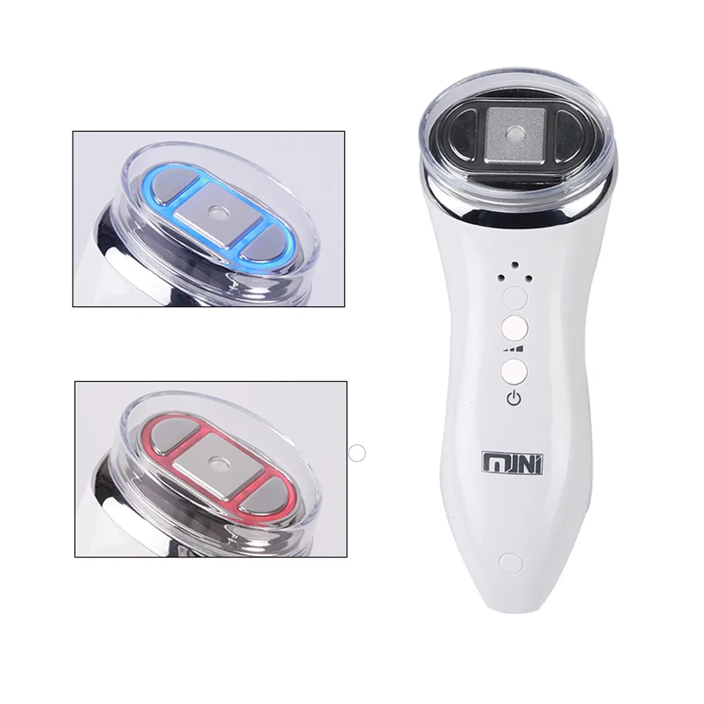 Goedkoop Ultrasone Mini Bipolaire Hifu Rf Radio Frequentie Massager Gezicht Lifting Schoonheid Therapie Anti-Rimpel Huidverjonging Home Spa