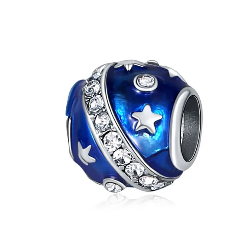 Оптовая продажа ювелирных изделий талисманы синий сплав браслеты с подвесками