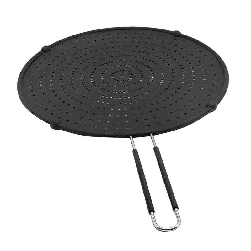 

3 in 1 Multifunction Cookware Silicone Splatter Guard Sn Pan Skillet Cover Lid Spill Stopper Pot Splatter 2PCS