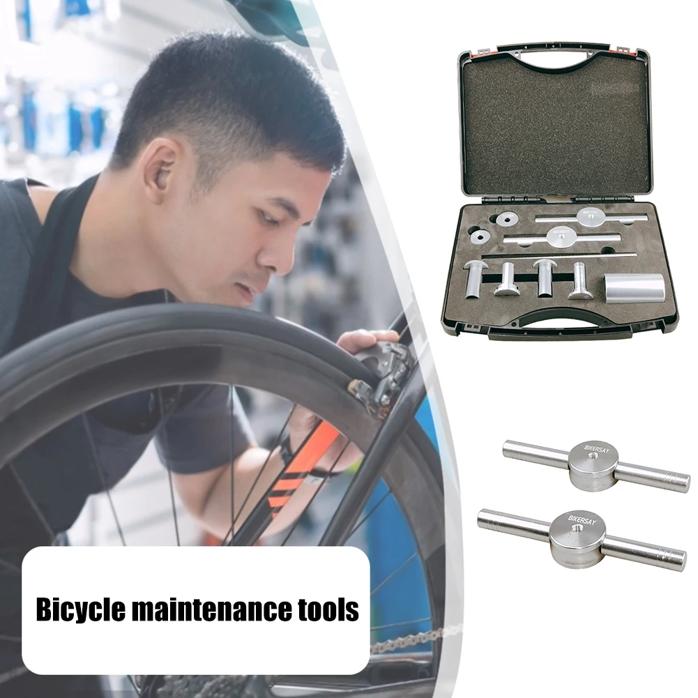 

Bicycle Bearing Installation Tools Bottom Bracket Hub Removal Kit Set Biking PortableDustproof Cycling Parts for BIKERSAY