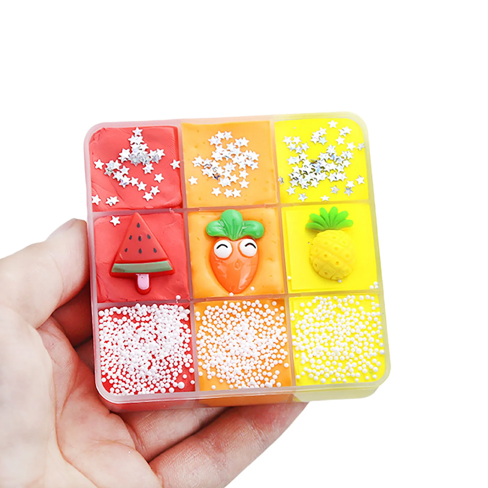 

9 Color Mixing Cloud Cotton Candy Slime Soft And Non-sticky Kids Diy Toy Slime Children Doll Toys For Boy Girl Birthday Gift