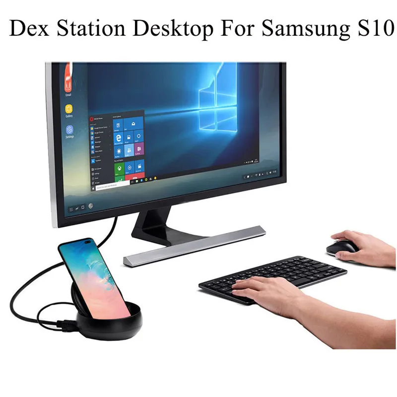 Настольная зарядная док станция DEX Pad HDMI для Samsung Galaxy Note 10 / + беспроводная S10 с