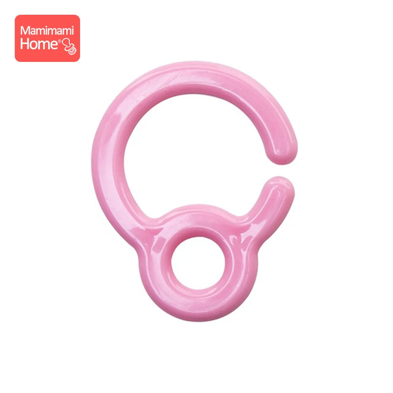 Pink hook Mamihome 5 шт. белые пластиковые кольца для детских колясок, игрушки, крючок для пустышки, пластиковые Diy зажимы для пустышки, Детские подвески, Детские Прорезыватели - Цвет: Pink hook