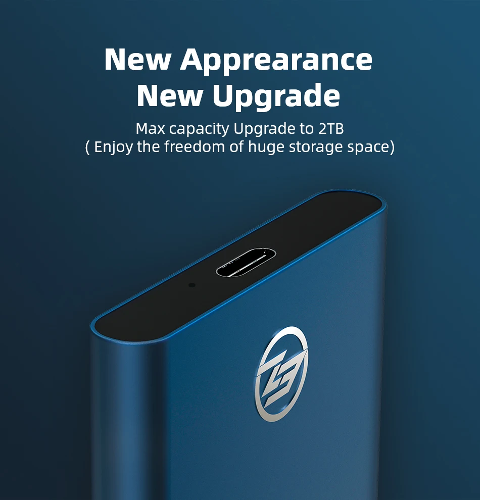 KingSpec внешний SSD 250gb Портативный SSD 500gb жесткий диск 120gb hdd 1 ТБ SSD USB3.1 type-c твердотельный диск hd USB3.0 для ноутбука