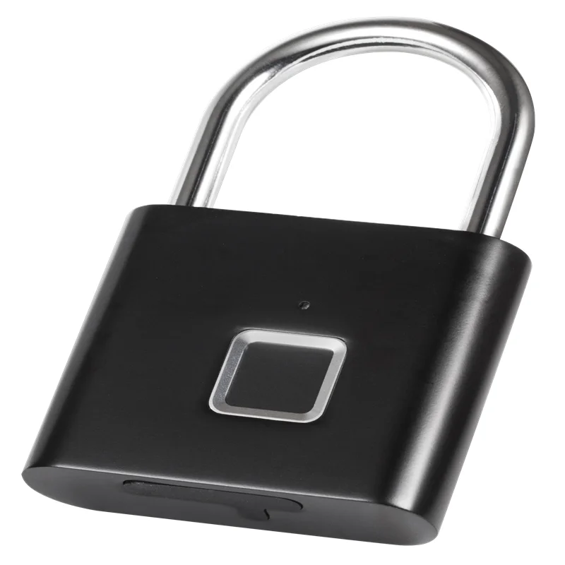 Black Золотой Интеллектуальный USB Перезаряжаемый дверной замок с защитой от отпечатков пальцев, замок для быстрой разблокировки, Многофункциональное использование - Цвет: Black