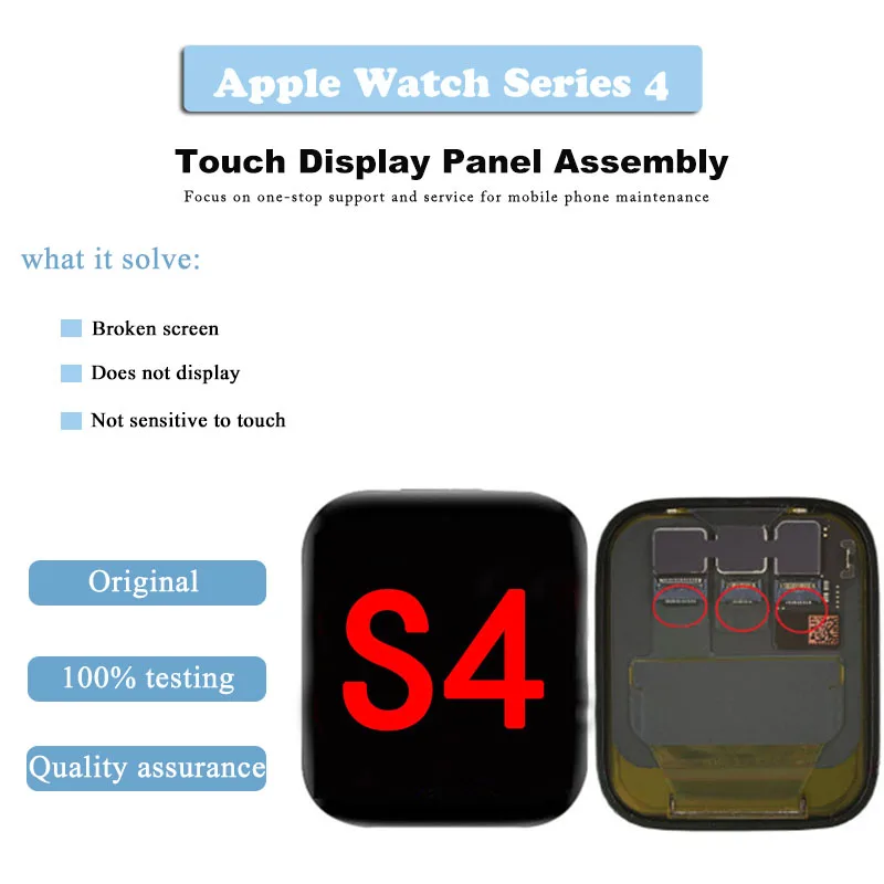 Оригинальный экран для серии 4 ЖК дисплей сенсорный 40 мм 44 S4 Pantalla A1975 a1980 A2007 A2008