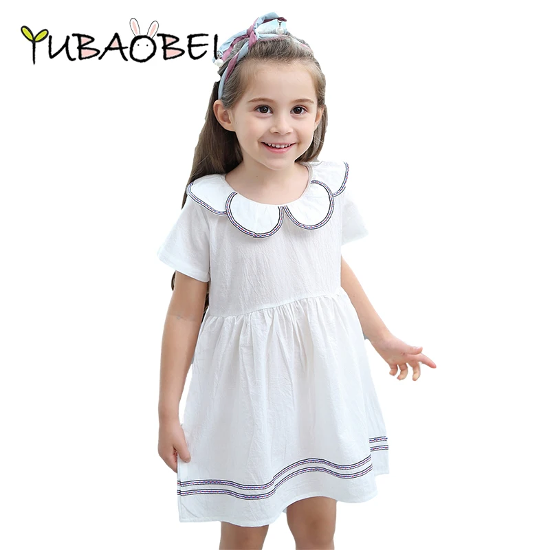 Летние вечерние платья принцессы для девочек детские школьные хлопковые