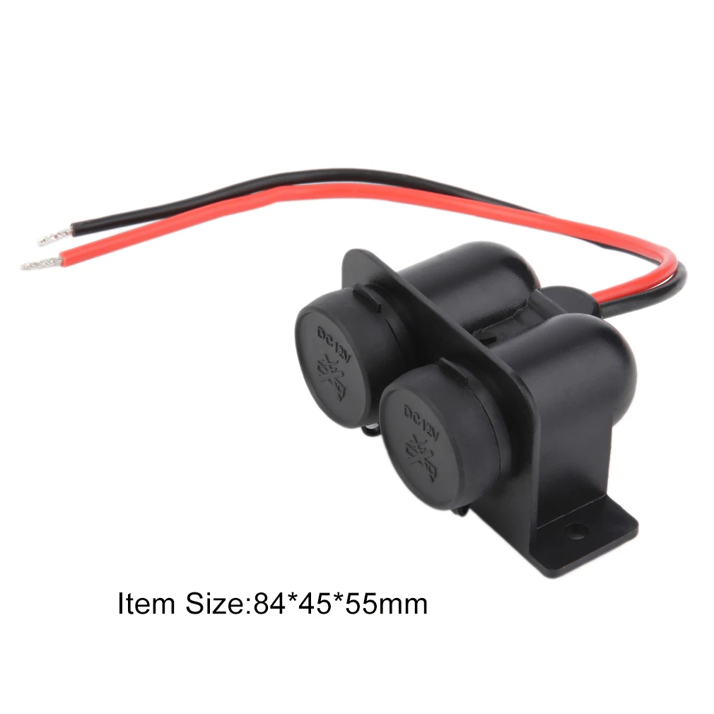 

Double Ports Waterproof Motorcycle Car Cigarette Lighter Power Socket 12V Vehicles Charger Auto Accessory
