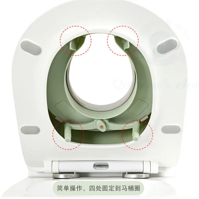 

Potty Training Seat for Kids Boys Girls Toddlers Toilet Seat for Baby with Cushion Handle and Backrest Toilet Trainer