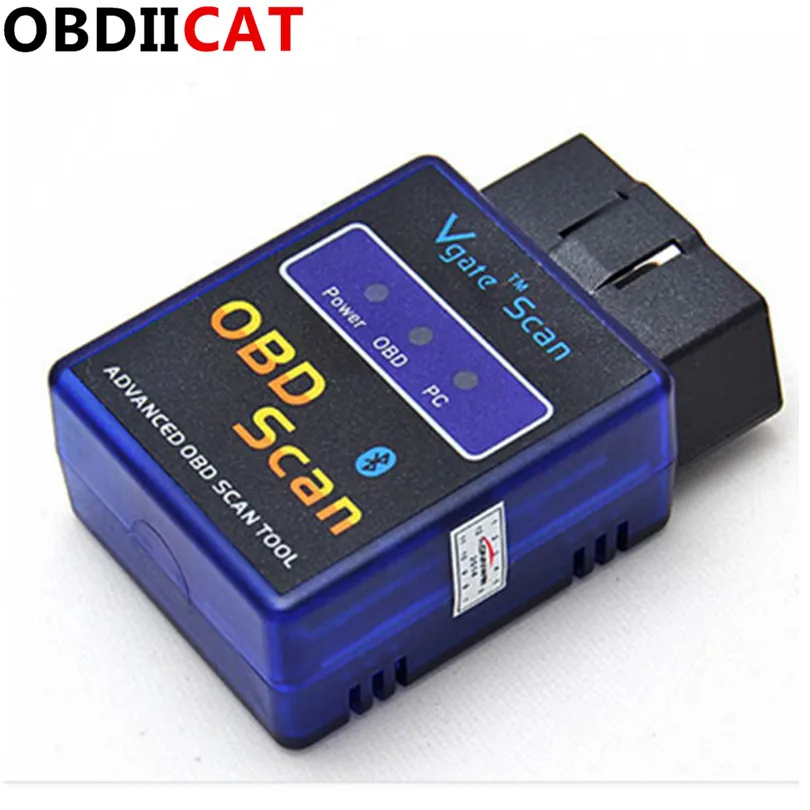 Лучшее качество ELM 327 Mini Bluetooth OBD II/ OBD2 Vgate ELM327 работает на Android автомобильный