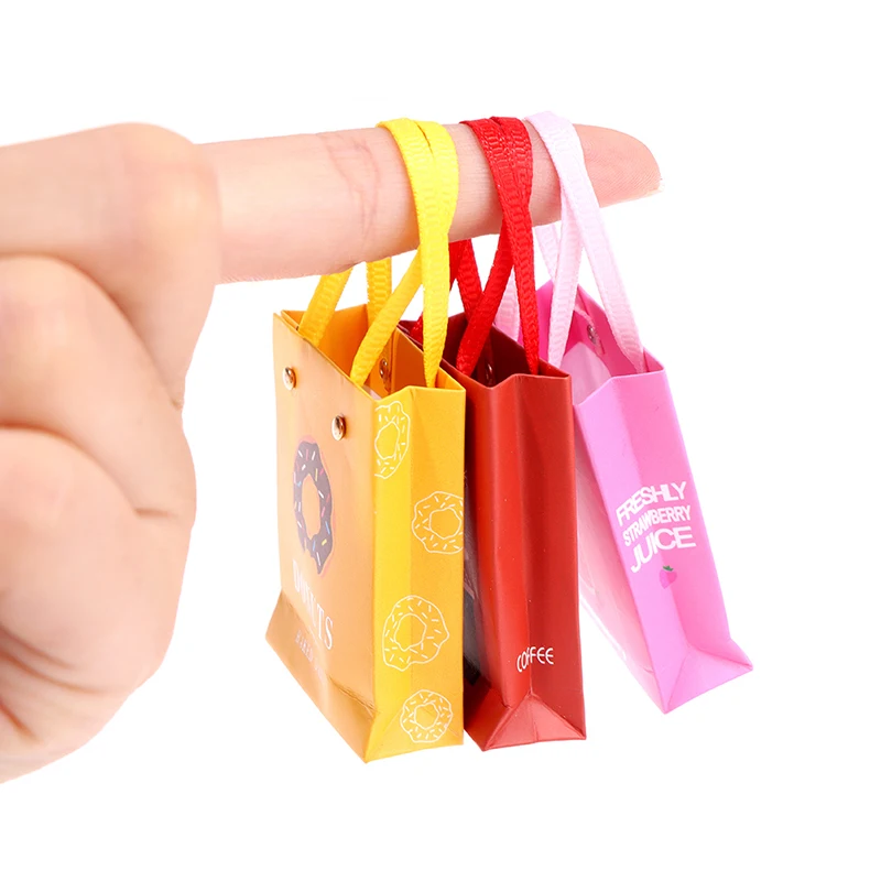 

Handmade 1:12 Dollhouse Miniature Mini DIY Fashion Handbag Doll Shopping Bag New