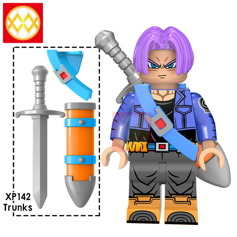 XP142 Trunks Dragon Ball Z строительные блоки Гоку Вегета Мастер Роши криллин стволы супер Saiyans Аниме Коллекция игрушек для детей Подарки - Цвет: XP142 Trunks