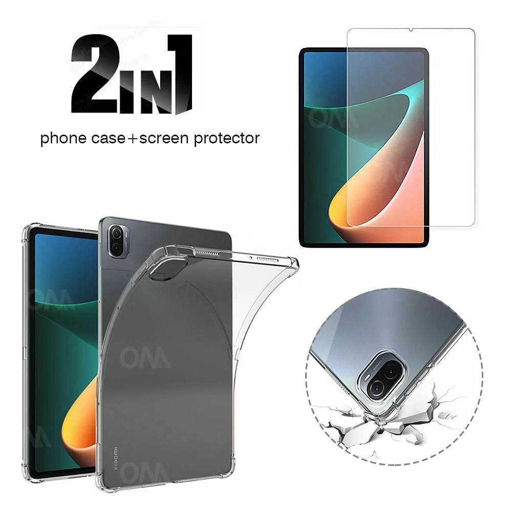 Чехол для Xiaomi MiPad 5 + Защита экрана Mi Pad Pro защитное закаленное стекло и