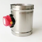 Электрический воздушный клапан 200 мм из нержавеющей стали с силиконовым уплотнением, 3 контрольных провода, Электрический моторизованный воздушный демпфер, используемый для вытяжки воздуха