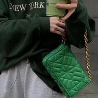 shoulder bag for women trendy metal chain messenger bags female flap handbag luxury bolso mujer designer brand
