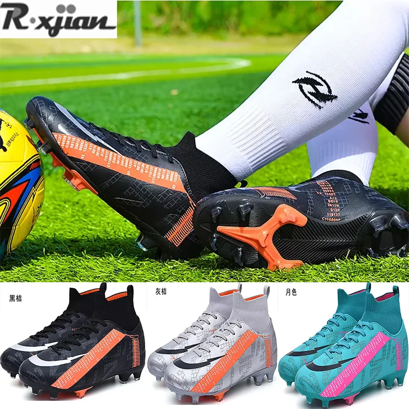 R.XJIAN новые парные футбольные туфли с длинными шипами футбольная обувь