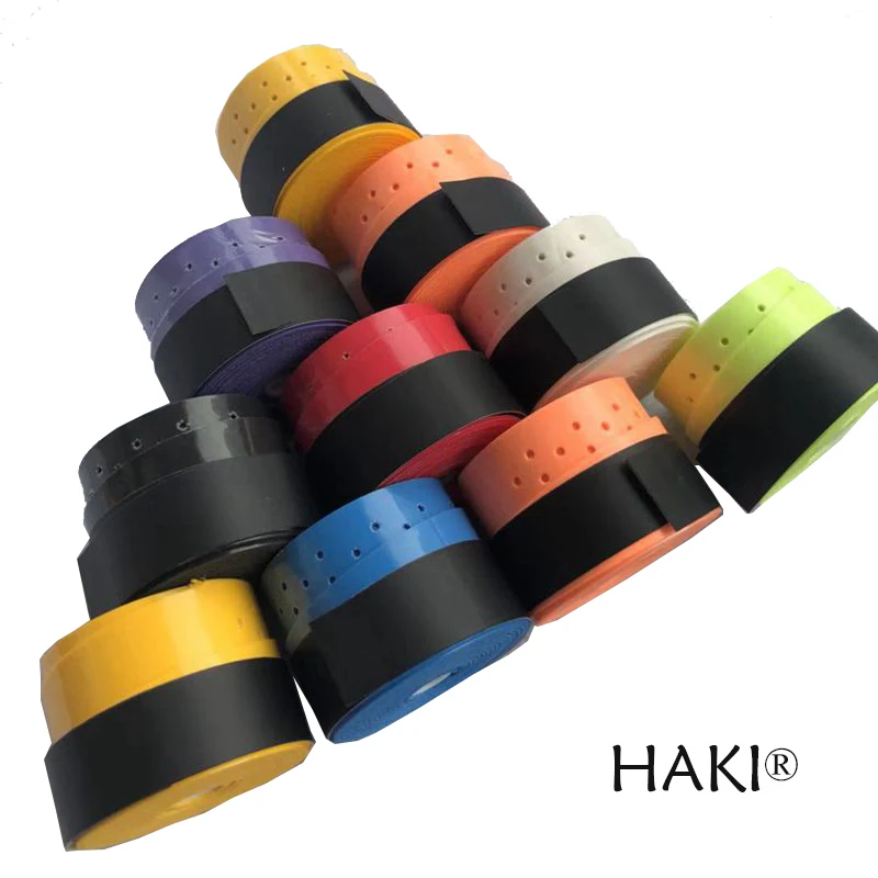 10 шт. HAKI различные теннисные Захваты Overgrip липкая на ощупь Теннисная ракетка для
