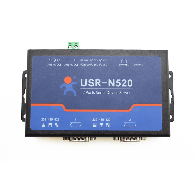 Промышленный 2 последовательный порт RS232 RS485 для Ethernet TCP/IP-конвертера |