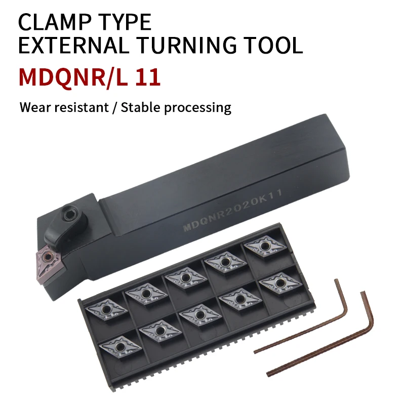 MDQNR/L MDQNR1616H11 MDQNL2020K11 MDQNR2525M11 External Turning Tool Holder for DNMG11 Carbide Inserts Lathe Cutting Tools