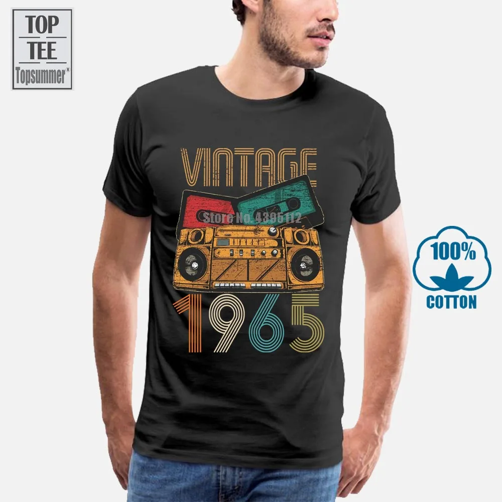 

Vintage 1965 T-Shirt For Men T Shirt Women Hot Sale Boy T-Shirt Cool T-Shirts Oversized T Shirt Men Graphic T Shirts