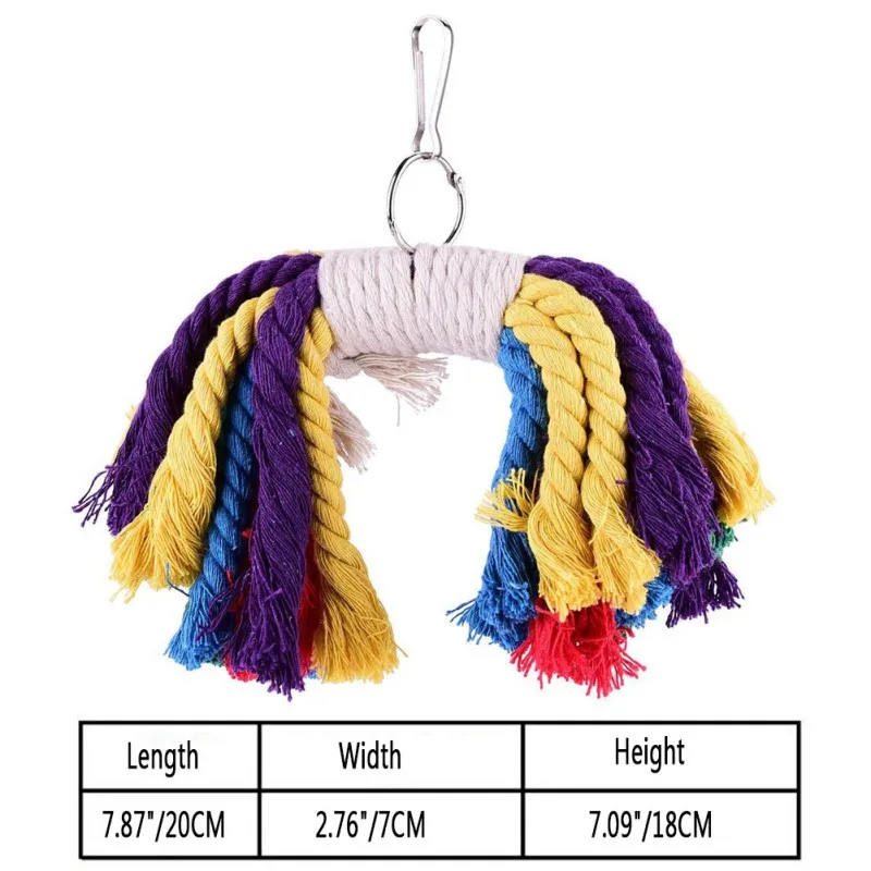 Новинка домашний мягкий верёвочный попугай для скалолазания искусственная