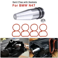 22 mm diesel intake manifold swirl flaps delete blank removal plug bung with gaskets for bmw n47 aluminum alloy high quality