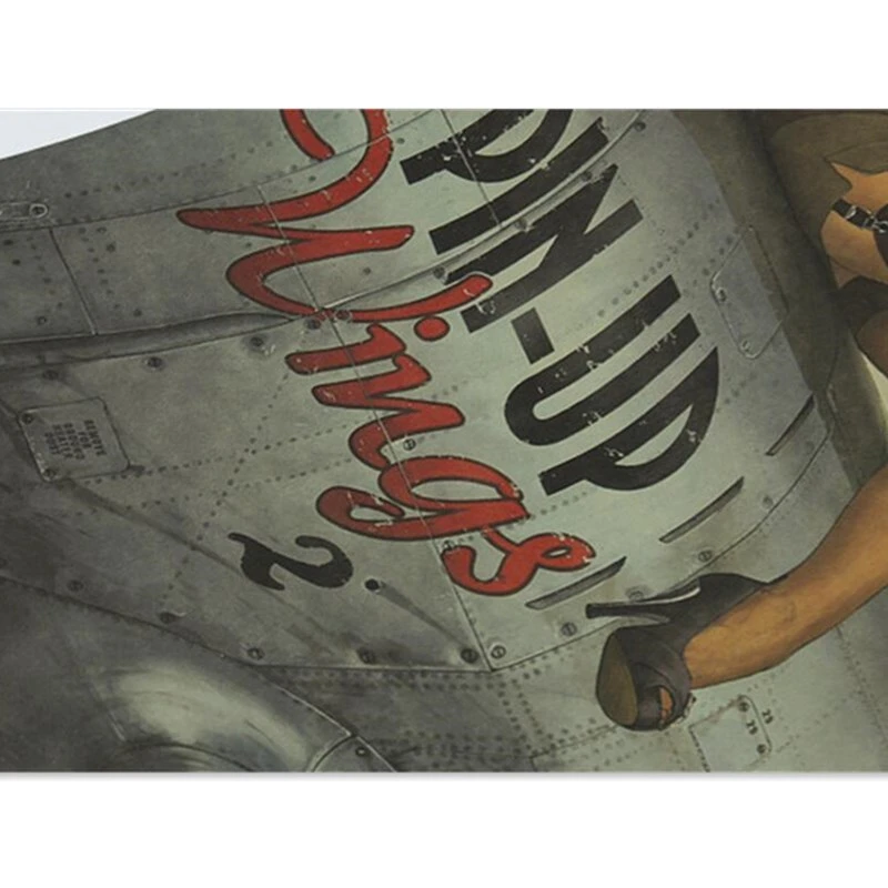 Винтажный постер с сексуальной девушкой времен Второй мировой войны в стиле