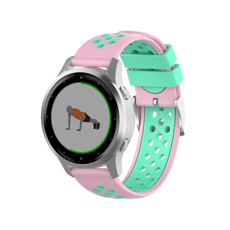 18 мм спортивный мягкий силиконовый ремешок для Garmin Vivoactive4S Смарт-часы для Vivoactive 4S сменный Браслет аксессуары