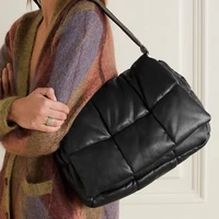 brands cotton padded women shoulder bag fashion designer quilting handbag winter space down crossbody bags for women big tote