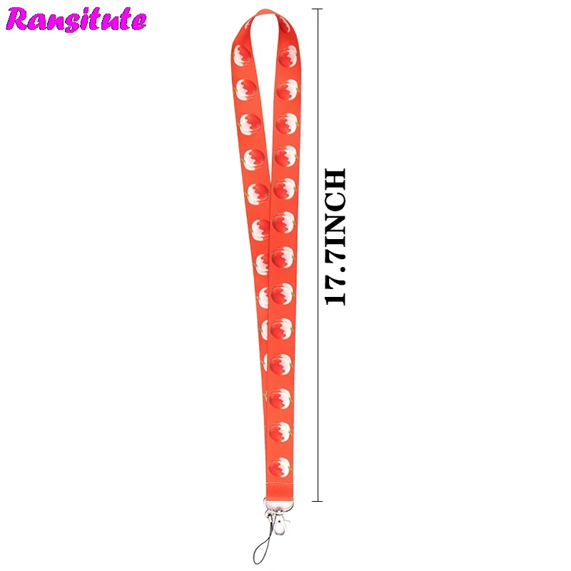 Фруктовая серия персиков ремешок для ключей ID карта мобильный телефон в